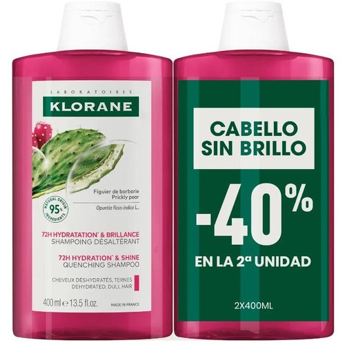 Klorane champu hidratante al higo de barbaria  1 envase 400 ml