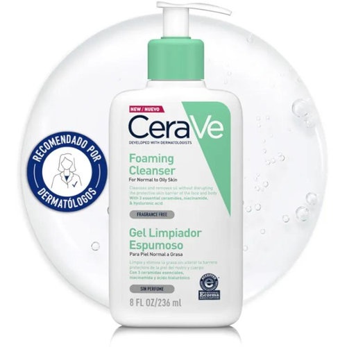 Cerave gel limpiador espumoso (236 ml)
