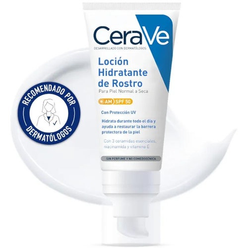 Cerave locion hidratante de rostro spf 50 (1 tubo 52 ml)
