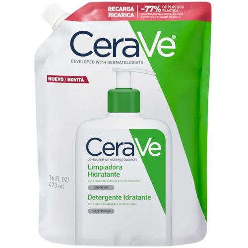 Cerave limpiadora hidratante  1 envase 473 ml recarga