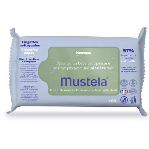 Mustela toallitas limpiadoras  60 toallitas
