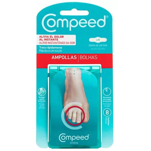 Compeed ampollas hidrocoloide dedos pies 8 unidades - hidrocoloide