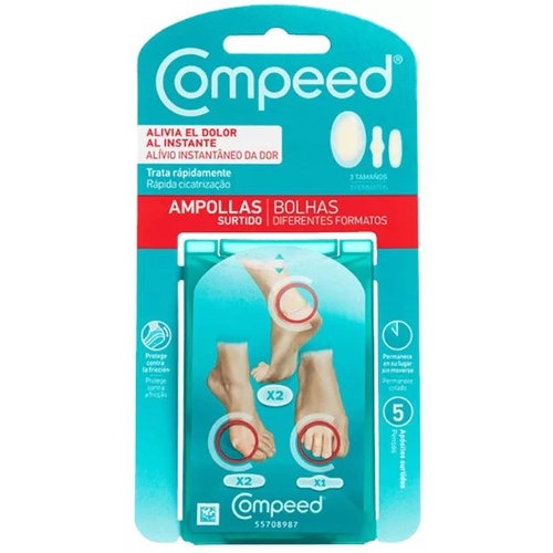 Compeed ampollas hidrocoloide pack mixto 5 unidades - hidrocoloide