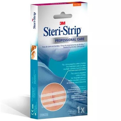 STERI STRIP - SUTURA CUTANEA ESTERIL (TIRA 102 MM  X 6 MM 10 TIRAS)