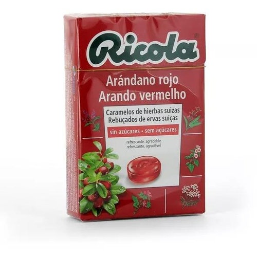 Ricola caramelos sin azucar (1 envase 50 g sabor arandano)