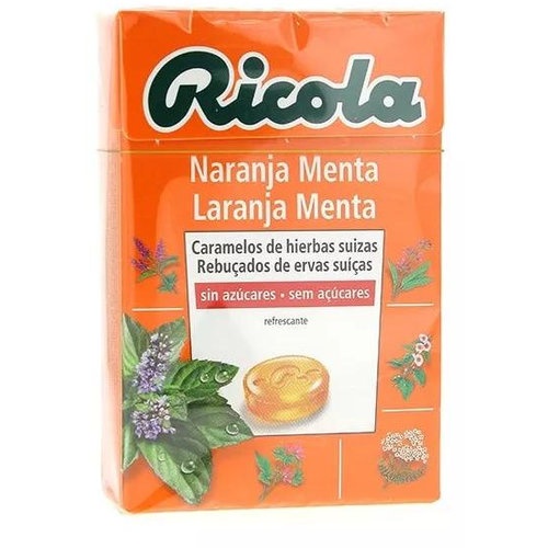 Ricola caramelos sin azucar (1 envase 50 g sabor naranja)