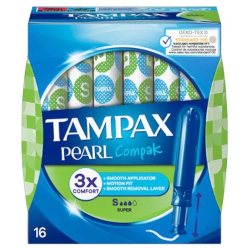Tampax compak pearl  20 unidades super