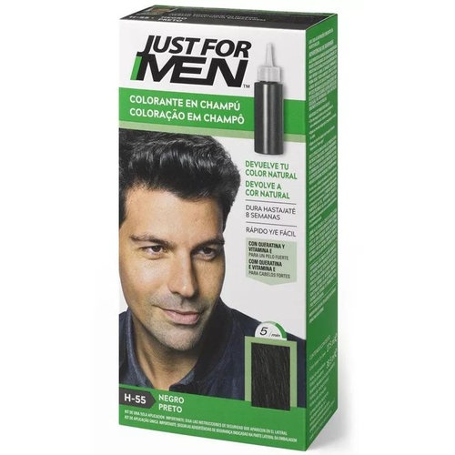 JUST FOR MEN - CHAMPU COLORANTE (66 CC NEGRO)