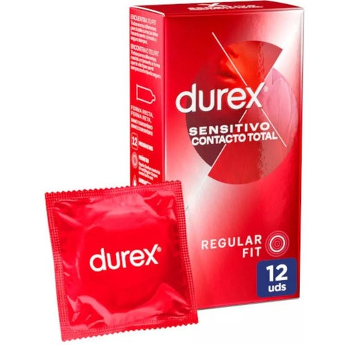 DUREX SENSITIVO CONTACTO TOTAL - PRESERVATIVOS (12 U)