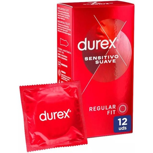 DUREX SENSITIVO SUAVE - PRESERVATIVOS (12 U)