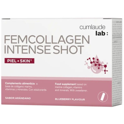 Cumlaude lab: femcollagen intense shot  7 viales 25 ml sabor arandano