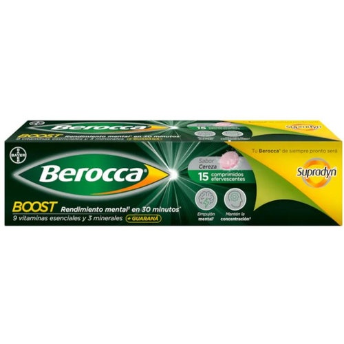 BEROCCA BOOST COMP EFERVESC (15 COMP)