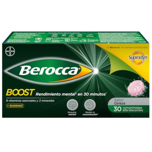 BEROCCA BOOST COMP EFERVESC (30 COMP)