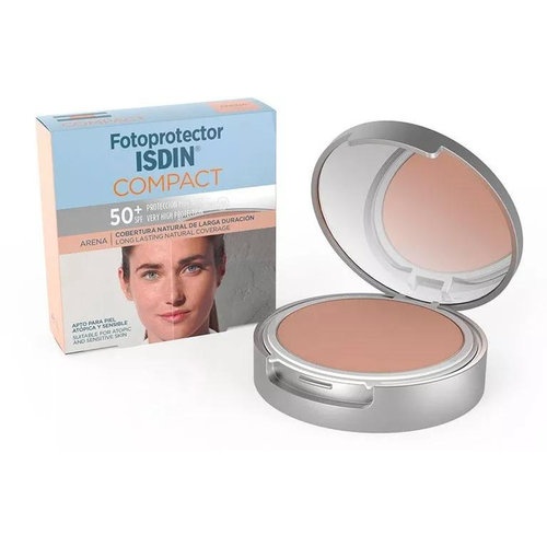 FOTOPROTECTOR ISDIN COMPACT SPF-50+ - MAQUILLAJE COMPACTO OIL-FREE (ARENA 10 G)