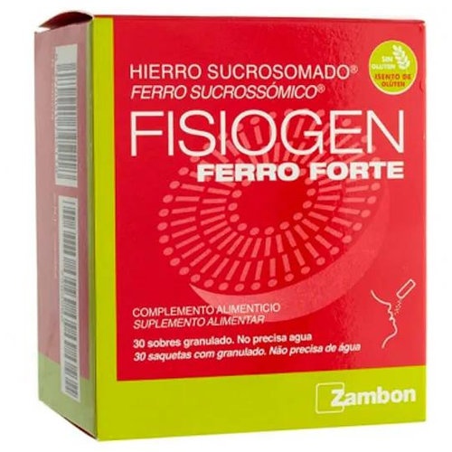 Fisiogen ferro forte sobres (30 sobres)