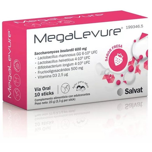 Megalevure (10 sticks sabor fresa)