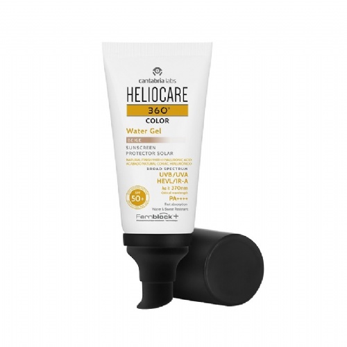 Heliocare 360º color water gel protector solar spf 50+ (1 envase 50 ml color beige)