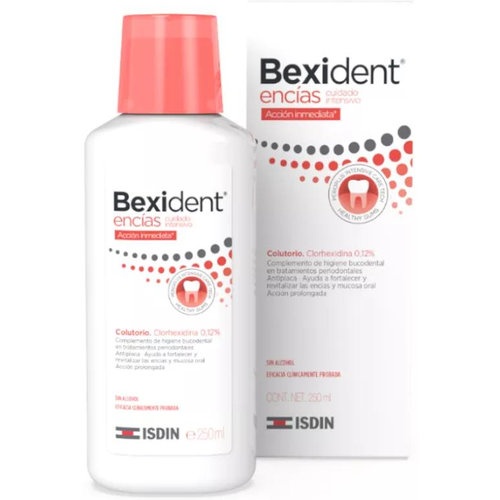 Bexident encias tratamiento coadyuvante colutorio mucoadhesivo clorhexidina 0,12% 1 envase 250 ml - 