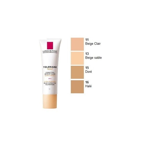 TOLERIANE FONDO DE TONO CORRECTOR FLUIDO - LA ROCHE POSAY (Nº 13 BEIGE SABLE 30 ML)