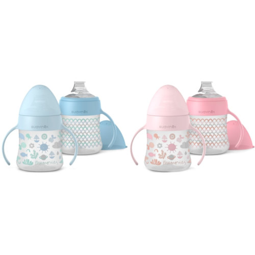 Biberon silicona suavinex entrena antiderrame asas + 6 meses 1 unidad first 150 ml - suavinex entren