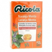 Ricola caramelos sin azucar (1 envase 50 g sabor naranja)