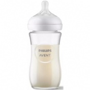 Biberon anti-colic cristal - philips avent natural response (+ 1 mes 1 unidad 240 ml)