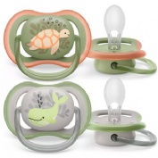 Chupete silicona - philips avent ultra air (6 - 18 meses 2 unidades niño)