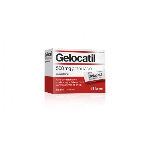 GELOCATIL 500 mg GRANULADO , 12 sobres