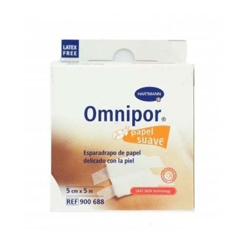 ESPARADRAPO HIPOALERGICO - OMNIPOR (DE PAPEL 5 M X 5 CM)
