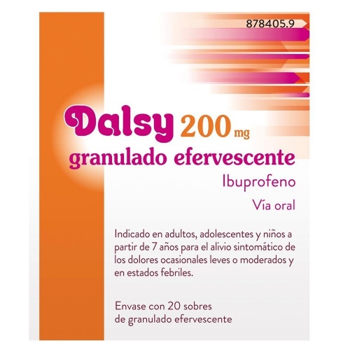 DALSY 200 mg GRANULADO EFERVESCENTE , 20 sobres