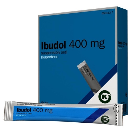 IBUDOL 400 MG SUSPENSION ORAL , 20 sobres