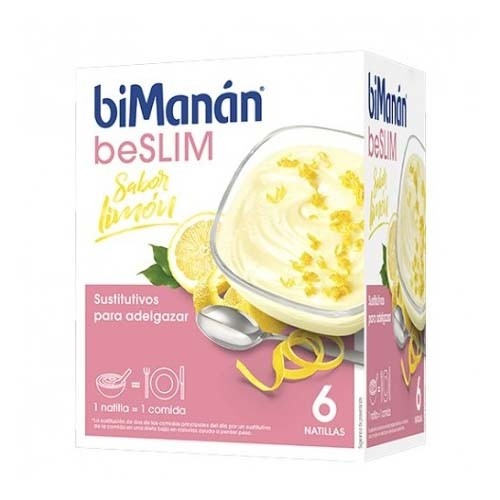 Bimanan sustitutivo natilla  6 sobres 50 g sabor limon