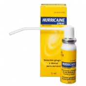 HURRICAINE SPRAY 200 mg/ml SOLUCION PARA PULVERIZACION BUCAL, 1 frasco de 5 ml